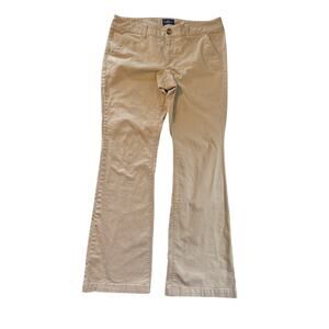 American Eagle Stretch Kick Boot Size 12 Khaki  Tan Pants